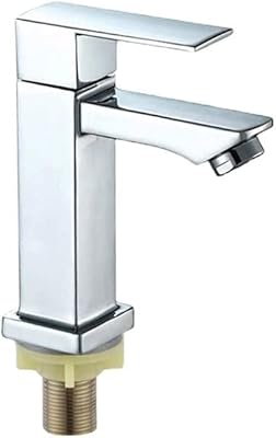 Faono lavabo de salle de bains robinet froid simple domestique monotrou carré