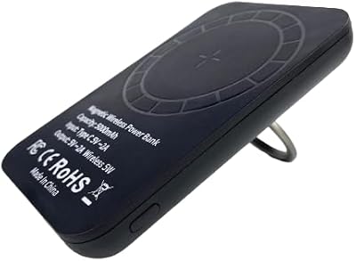 Banque d'alimentation magnétique 5000 mah, chargeur sans fil portable de type c, charge