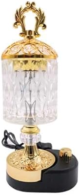 Brûleur d'encens oud électrique amovible bosiden incense avec motif doré arabe