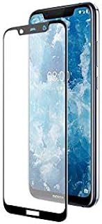 Protecteur d'écran en verre trempé 5d 8.1 pour nokia 8.1, noir