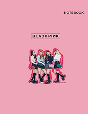 Cahiers de fournitures scolaires blackpink : papier ligné college, 110 pages, 8,5\" x