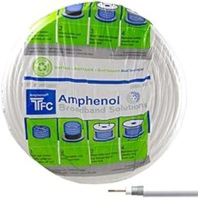 Câble d'ampli rg6 de 500 pieds coaxial tfc satellite