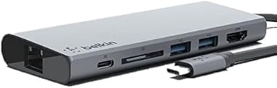 Hub usb c multimédia belkin avec lecteur de carte c a hdmi