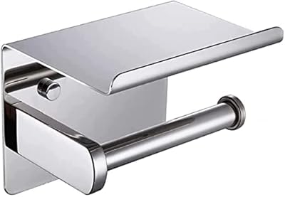 Porte-papier toilette mural en acier inoxydable 304, chrome poli, tapping day