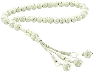 Chapelet de louange pour hommes en argent sterling 1000 tricoté à la main