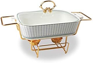 Assiettes de service en porcelaine en marbre blackstone