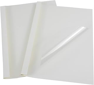 Couverture thermique ryson 10 mm, format a4, transparent et blanc, 25 pièces/sac, capacité