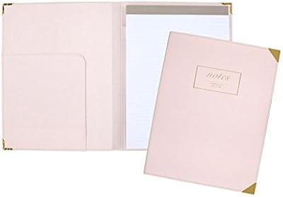 Portefeuille professionnel rechargeable med, édition cambridge 7 po x 24 po, rose clair/or