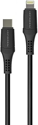 Câble powerology type c vers lightning pvc 12 mètre de long