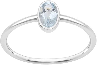 Ensemble de bagues empilées de pierres précieuses à choix multiples en argent sterling