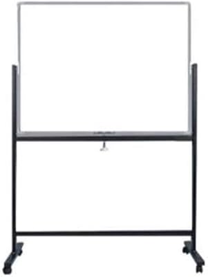 Tableau blanc rotatif fis avec cadre en aluminium, taille 60 cm x 90