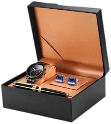 Coffret cadeau pour homme : montre, stylo exécutif et boutons de manchette élégants