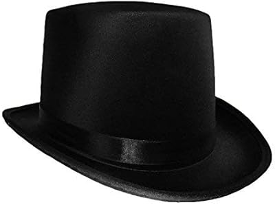 Nicky bigs novelties chapeau haut de forme en satin pour adulte, costume