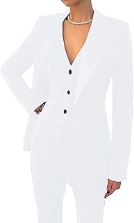 Ensemble de costume de smoking 3 pièces pour femme avec pantalon costume d'affaires