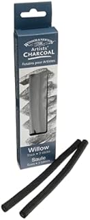 Winser & newton 3 x bâtons de charbon de bois épais, paquet