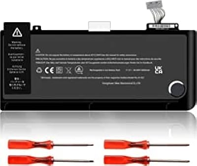 Batterie a1322 pour macbook pro 13 pouces a1278 (mi-2009, mi-2010, début/fin 2011, mi-2012)