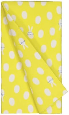 Nappe en papier de pâques hima, taille 220 cm x 138 cm, jaune
