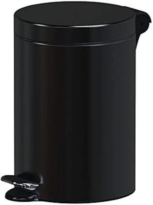 Panier à pédale rond pour hôtel alda safe - noir, 5 litres