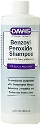 Shampooing au peroxyde de benzoyle davis pour chiens et chats médicamenteux