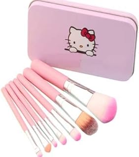 Ensemble de pinceaux de maquillage inse hello kitty (rose) - paquet de 7