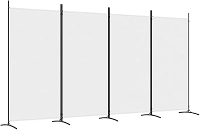 Séparateur de pièce fedexcel de 4 panneaux pliables pour protéger l'intimité, paravent