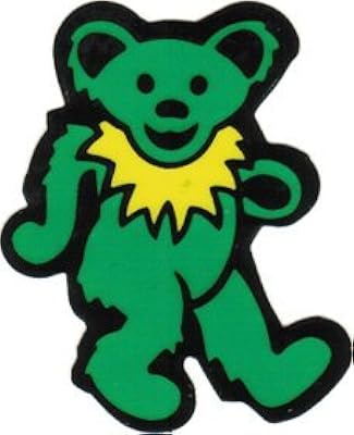 Boîte à bonnes affaires pour disques et fournitures dancing bear vert avec collier