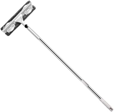 Vadrouille de nettoyage de vitres télescopique 2 en 1 pour le des