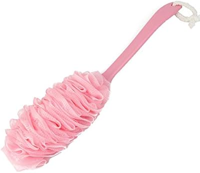 Brosse de bain à long manche, brosse nettoyante pour le corps en maille