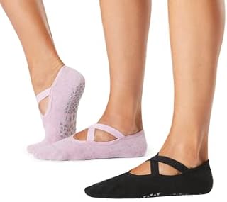 Chaussettes antidérapantes taffy noir chloe pour femme grip bar chaussettes de danse