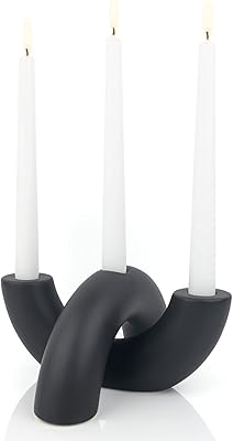 Ensemble de bougeoirs en céramique airlo bougeoirs décoratifs décoration moderne pour table