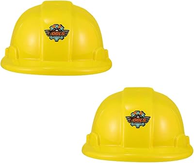 Toyvian 2 pièces petits chapeaux de construction en plastique pour enfants, chapeaux rigides