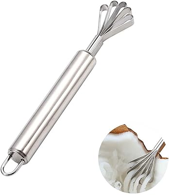 Grattoir à noix de coco en acier inoxydable, couteau pour enlever la viande