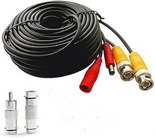 Câble connecteur bnc pour câbles vidéo dc + pnc 15 mètres de long