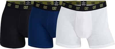 Lot de 3 boxers cr7 en coton biologique pour hommes