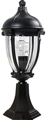 Lampadaire cylindrique moderne en aluminium moulé sous pression, lampe torche antirouille, vue