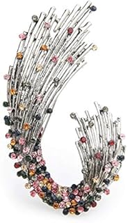 Broche avec les dernières créations en cristal argenté pour femme de jubella