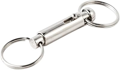 Porte-clés à glissière latérale dégagement rapide key-pak accessoire de porte-clés détachable avec 2