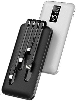 Banque d'alimentation 4-en-1 à écran led 10 000 mah avec port