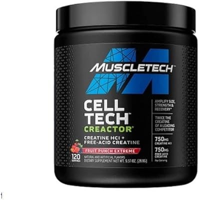 Kit de curateur fruit punch extreme muscletech performance series, 269 g, 119 portions