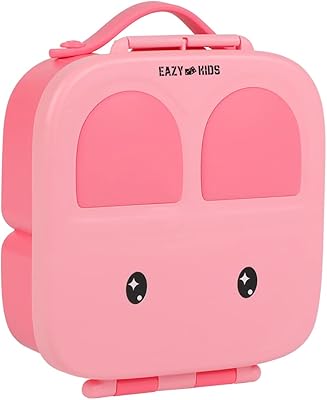Boîte à lunch bento easy kids avec poignée rose