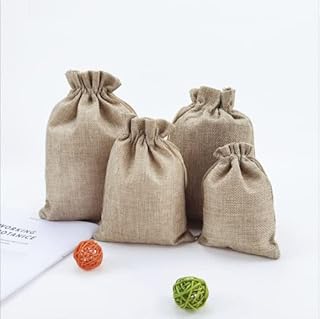 Red dot gift® lot de 25 sacs en toile de jute, sacs cadeaux