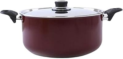 Marmite en aluminium royalford avec couvercle, 26 cm, rouge
