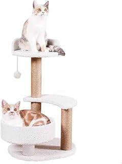 Arbre à chat de 68 cm pour chats d'intérieur, arbre à plusieurs niveaux