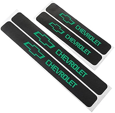 4 pièces film autocollant de seuil de porte de voiture pour chevrolet captiva