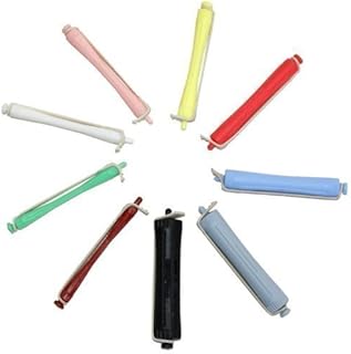 Tiges à friser pour boucles et ondulations. rouleau de coiffure avec élastiques. ensemble d'outils de coiffure pour cheveux longs et courts (rose - diamètre : 7 mm). Diaytar : L'intelligence commerciale au service du client