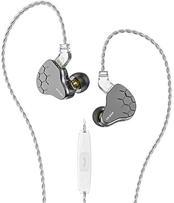 Écouteurs iem filaires kpear lark 1ba+1dd avec câble 0,75 mm à 2 broches