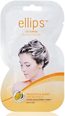 Masque capillaire ellipse - doux et brillant, 20 g (pack de 4)