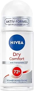 Déodorant roll-on nivea dry comfort (50 ml), ré-antisudorifique aux minéraux pour une sensation