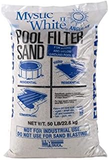 Filtre à sable de piscine mystic white ii - sac de 22,67 lb