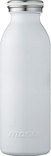 Bouteille d'eau avec isolation sous vide, type à vis, 0,45 l, blanc mosh